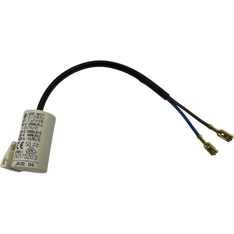 2260419631 Condensateur de service 3µF pour réfrigérateur/congélateur AEG, ELECTROLUX (1/4)