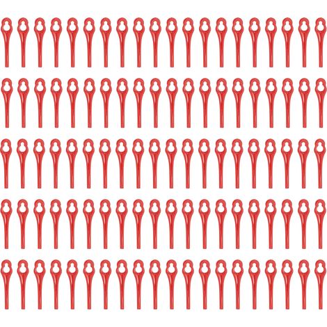 100 pièces lames de coupe pour débroussailleuse et tondeuse à gazon, accessoire de remplacement (1/5)