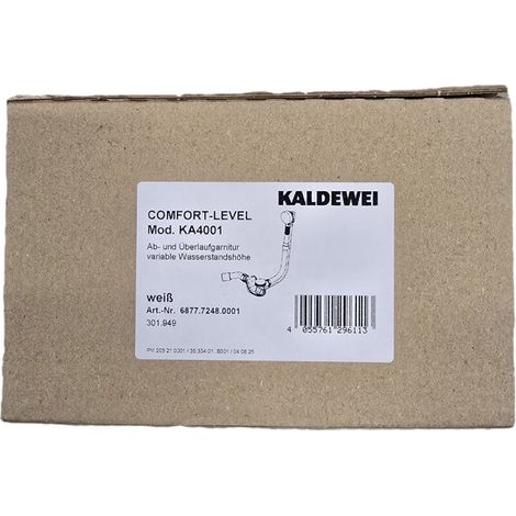 Kaldewei 687772480001 Garniture de vidage et trop-plein COMFORT-LEVEL 4001 (1/2)