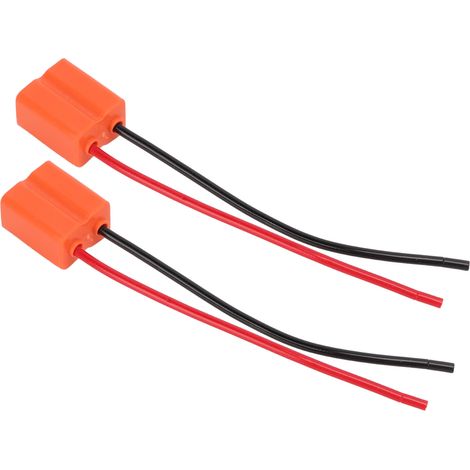 Adaptateur douille céramique H7-2 vers H7, câble prise femelle pour ampoule auto, connecteur lampe voiture, embase 12V, kit raccord électrique (1/5)