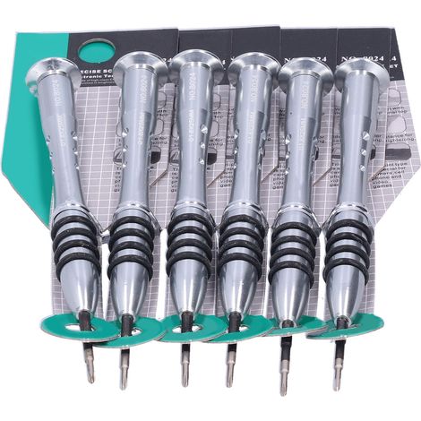 6-teiliges Kreuzschlitzschraubendreher-Set aus Chrom-Vanadium-Stahl, Werkzeug für Elektronikreparaturen, präzise Demontage, 6-teilig, ergonomischer Griff, magnetische Spitzen, professioneller Heimwerk (1/5)