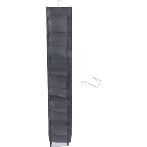 Sac à vêtements suspendu en nylon épais multicouche, facile d'accès et lavable, pour chaussettes, pantalons et robes. (1/5)