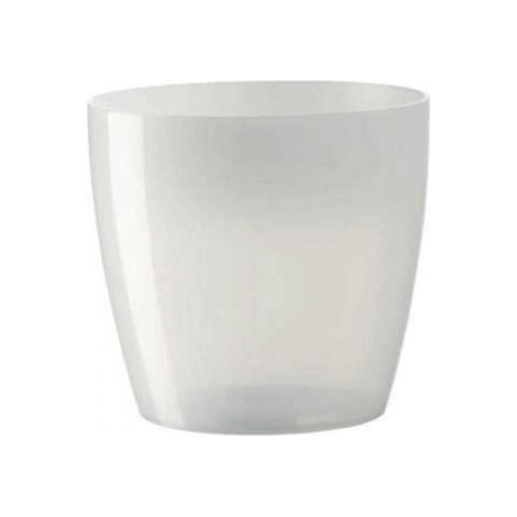 VASO RIO IN RESINA GIARDINO FIORI Ø 20 x H18 COLORE BIANCO DI MARTINO