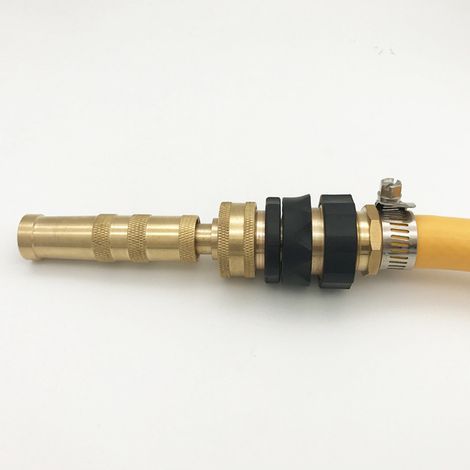 Buse de pulvérisation lourde en laiton réglable pistolet arrosage jardin lavage voiture (1/5)