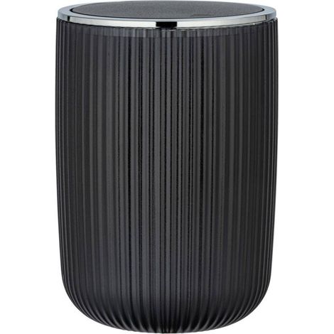 Mülleimer für Badezimmer AGROPOLI, 27 cm, grau, WENKO