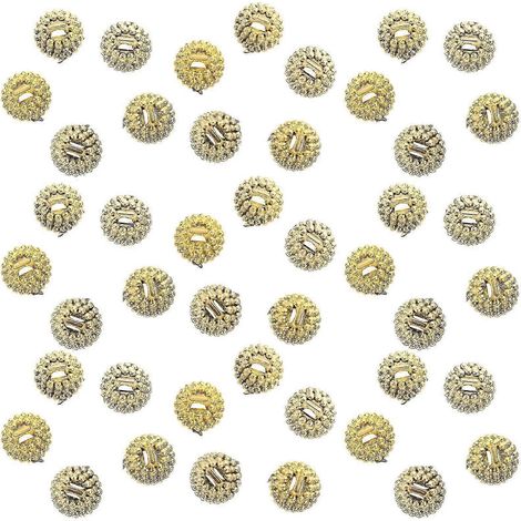 Casquettes de Noël en plastique à décorer soi-même (300 pièces, dorées) (1/5)