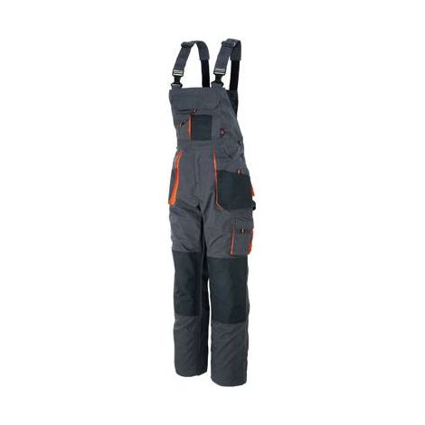Salopette da lavoro canvas 48340 - 260 Gr. - 85% poliestere - 35% cotone - con inserti antiabrasione - Taglia: XL