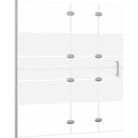Maison Exclusive - Pannello Doccia Pieghevole in ESG 120x140 cm Bianco (1/5)