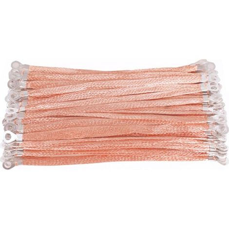 Lot de 20 rubans de masse universels en cuivre tressé pour automobile - 300 mm - Pour la mise à la terre des chemins de câbles et des boîtes de distribution (1/4)