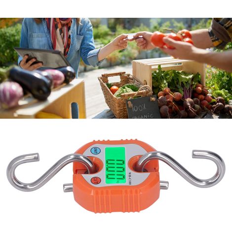WH-C100 Mini balance numérique pour grue 150 kg/330 lb, balance industrielle portable avec écran LCD, couleur orange (1/5)
