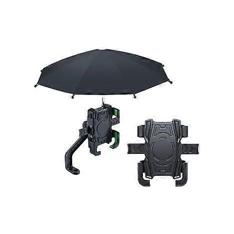 Outdoor-Handyhalterung mit Regenschirm, Fahrrad-Handyhalterung, Mini-Sonnenschirm, automatischer Handy-Regenschirm, wind- und regendichter Schutz für die Rückseite des Handys