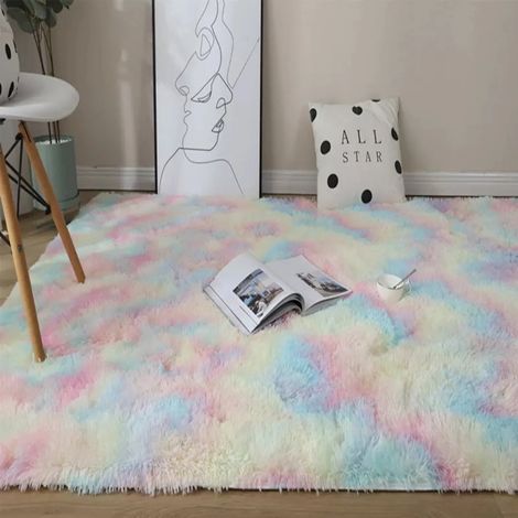 Tapis En Fourrure Synthétique 40 X 60 Cm - Pour Chambre À Coucher Salle De Séjour Couloir - 1 Pièce (1/5)