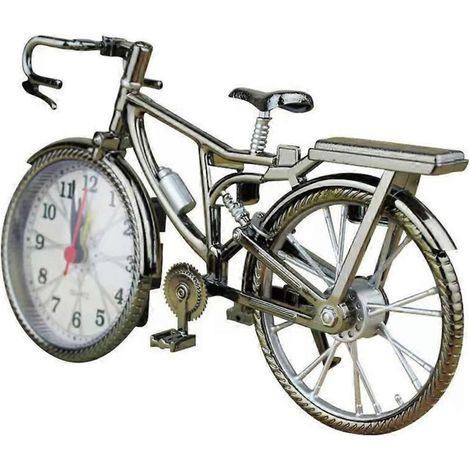 Réveil en forme de vélo, décoration de bureau pour la maison ou la chambre, artisanat silencieux (1/5)