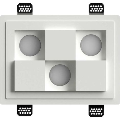 Faretto incasso lampadari bartalini ihccacs fp12 gu10 led gesso verniciabile