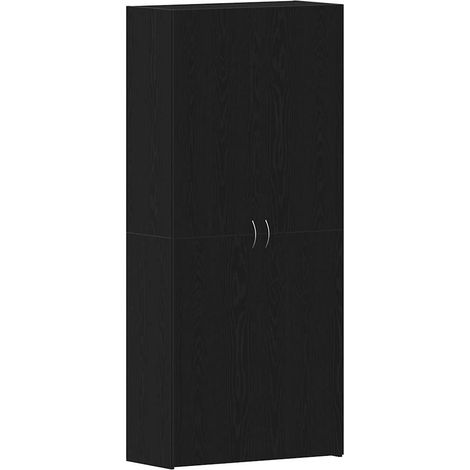 Maison Exclusive - Mobile per scarpe Nero 80 x 35.5 x 180 cm Legno multistrato