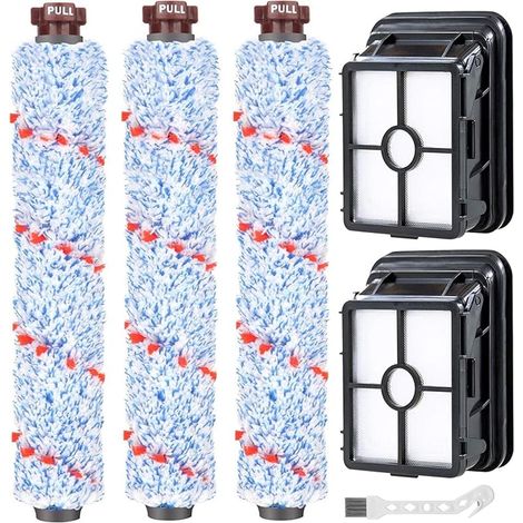 Kit 6pcs Remplacement Brosse Rouleau Bissell Filtres Bissell Crosswave 17132 et 2225N Series Accessoires de Nettoyage Bissell Crosswave (1/5)