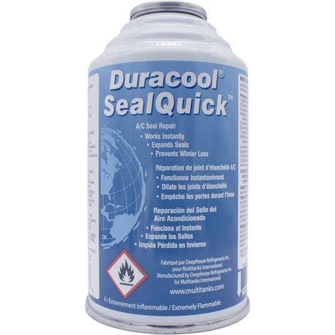 Canette SealQuick pour réparation fuites climatisation – 113g – Compatible avec réfrigérants courants – Colmatage micro-fuites – Duracool