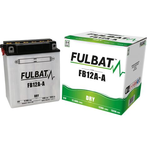 Batería Fullbat FUL DRY - FB12A-A / YB12A-A (seca, reparable, ácido incluido)