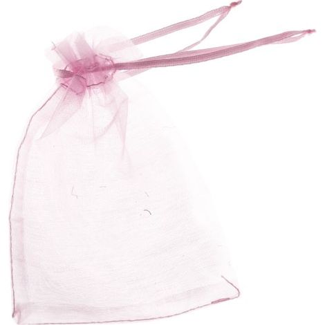 Organza-Geschenktüte, rosa, 9 x 12 cm (1/3)