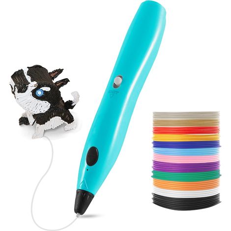 RPC200B Stylo 3D Version Bouton avec Filament PLA 12 Couleurs (1/5)