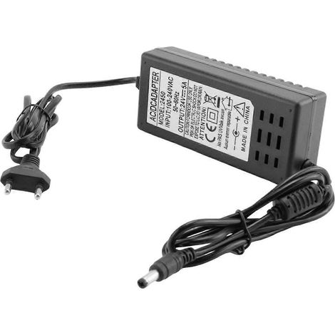 Adaptateur secteur 24 V CA/CC 5 A pour lampe de pulvérisation, purificateur d'eau, distributeur d'eau et pompe. (1/5)