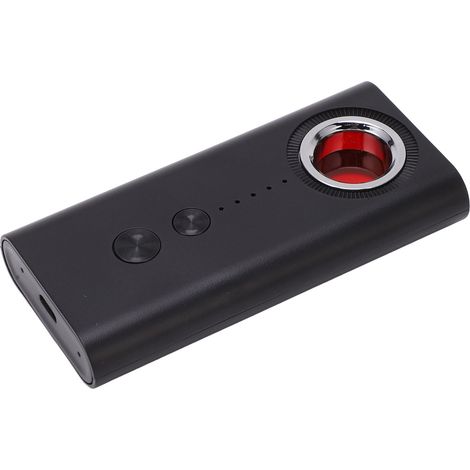 Détecteur de caméras portable multifonction avec LED, localisateur GPS et micro-espion, réglage à 6 niveaux, recherche précise d'appareils de surveillance (1/5)