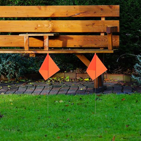 PVC-Signalfahne, farbenfrohe individuelle Signalfahne, Messmarkierungsfahne, Bewässerungsleuchtfeuer. (1/5)