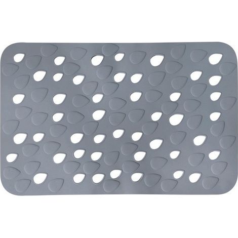 Alfombra de bañera PVC DROPS 35x53cm Spirella Gris