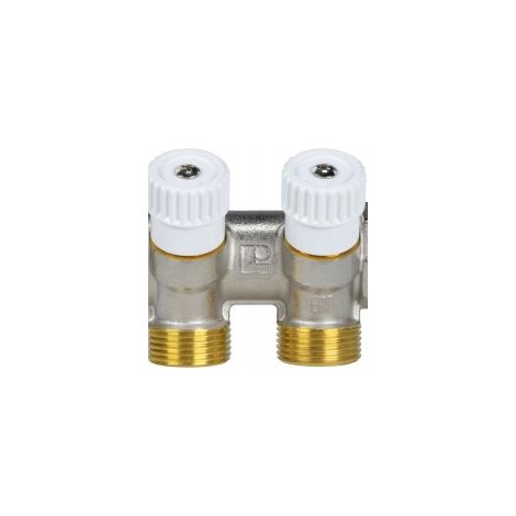 Collettore afriso adm 102 ottone nichelato 2 attacchi