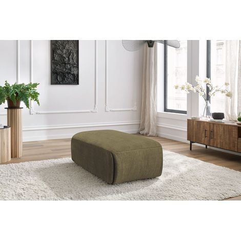 BOBOCHIC - Pouf petit JEANNE tissu velours Vert (1/5)