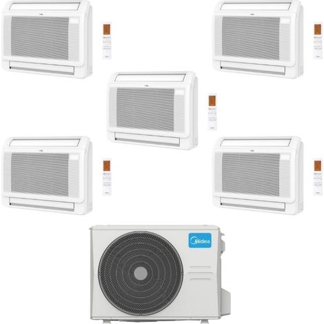 Midea Climatizzatore Console Penta Split MFA2U 9+9+9+12+12 con M5OE-42HFN8-Q Inverter R 32 Wi-Fi Optional Classe A++