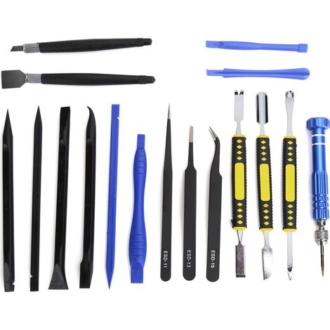 Kit de réparation professionnel 17 pièces pour téléphones, ordinateurs, montres et appareils photo (1/5)