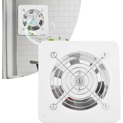 25W 220V Extracteur d'Air Blanc, 140m³/H Ventilateur Montage Mural Haute Puissance et Silencieux, Ventilateur d'Extraction Mural pour Maison, Salle de Bain, Cuisine, Garage (1/4)