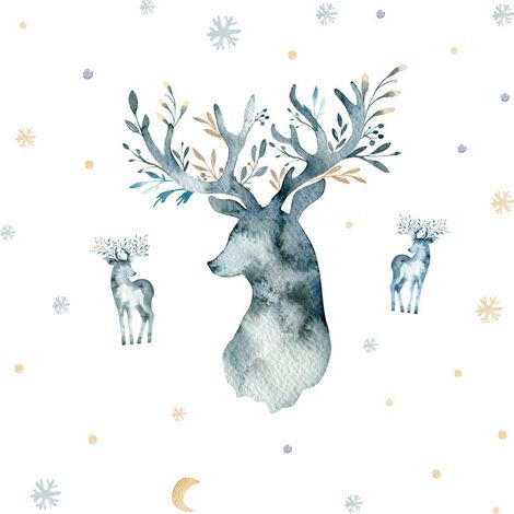 Stickers - Cerf - Hauteur 92,7 cm (1/4)