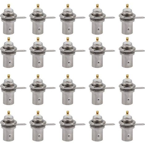 Connettori Cosensi，20 pezzi，Connessione professionale per monitor，2,7 x 0,9 cm，Adattatore per apparecchiature di sorveglianza (1/5)