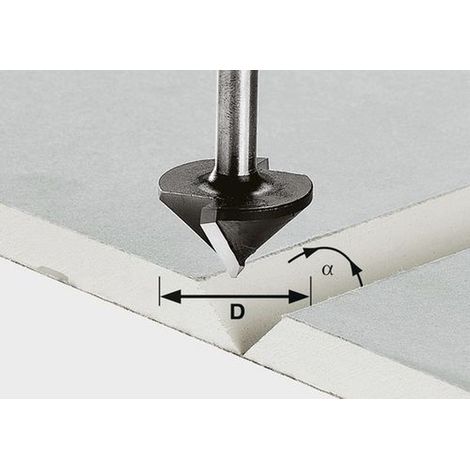 491001 Festool Fresa para placas de pladur HW S8 D32/90° (1/5)