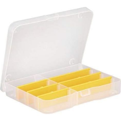 Boîte D'Assortiment - Polypropylène - 175 X 140 X 30 Mm - 6 Séparateurs Flexibles - Transparente - 1 Pièce