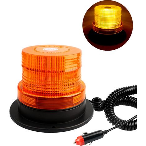 Feu clignotant LED magnétique 12‑24V pour camionnette, autobus et poids lourds (1/5)