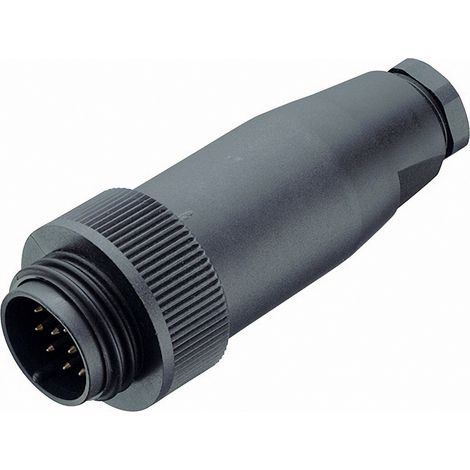 binder 99-0737-00-24 Rundstecker Stecker, gerade Gesamtpolzahl: 24 + PE Serie (Rundsteckverbinder):