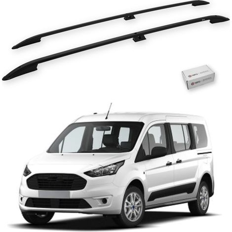 TURTLE kompatibel mit Ford Connect 2013-2021 / Lange Version Dachreling Crown Schwarz (1/5)
