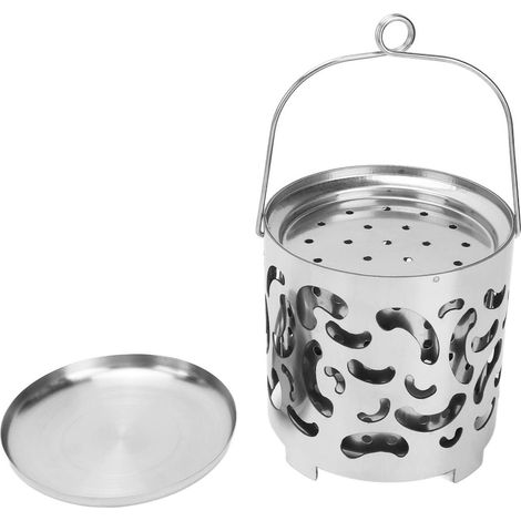 Chauffage multifonctionnel pour tente de camping, mini chauffage portable en acier inoxydable avec housse chauffante (1/5)