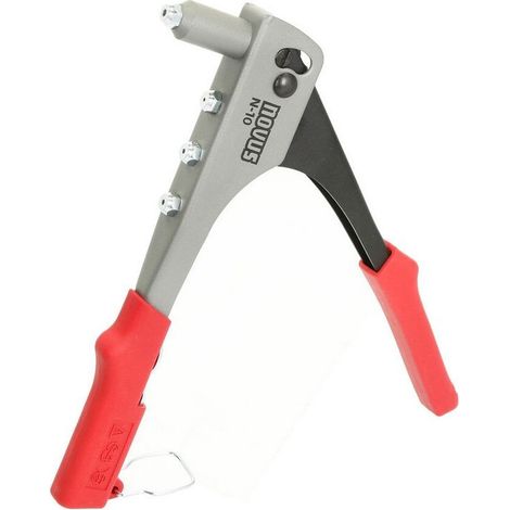 Novus N-10 ergonomische Nietzange rot und grau (1/3)