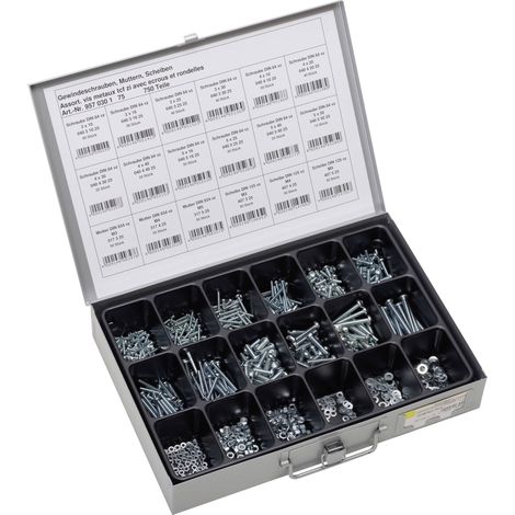 Assortiment de vis filetées SWG 957030175 750 parts (1/5)