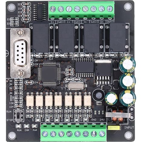 Automate programmable industriel (PLC), carte de commande programmable, sortie relais 24 V CC FX1N-10MR (1/5)