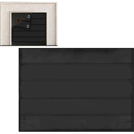 Couvercle Aimanté Cheminée - Isolant Thermique, Écran Antifroid, Stop Courants d'air Accessoire Protection Énergie Intérieure Poêle Maison Appartement Contre Perte Chauffage Hiver (1/4)