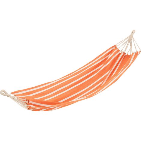 Hamac en Tissu "Petites Rayures" 200cm Orange (1/4)