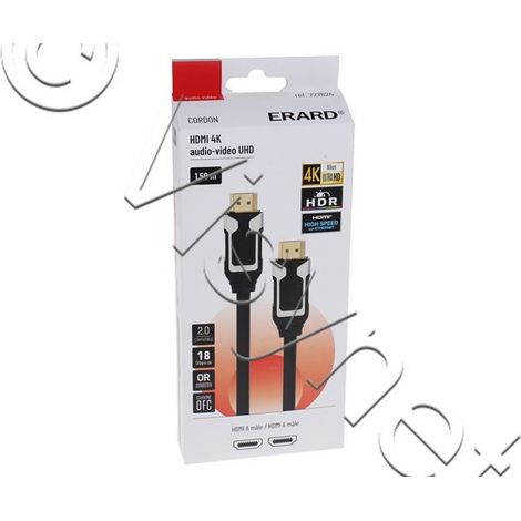Erard - cordon hdmi a m/m - immunity - 4k/60ips hdr 4:4:4 - (1/2)