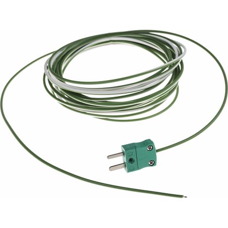 Thermocouple type K, +250°C max à Fiche mâle miniature ( Prix pour 1 )