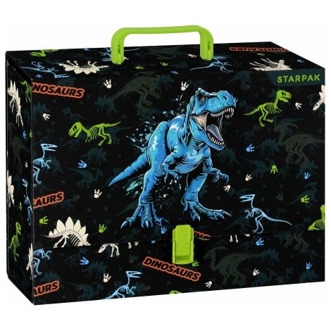 Cartella Starpak con maniglia, formato XL spesso, formato A4, dinosauro (1/3)