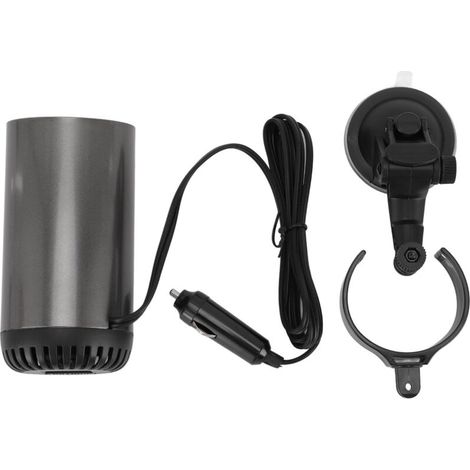 Chauffage de voiture 150 W Ventilateur Chauffage rapide Portable Rotatif Dégivreur Dégivreur Pare-brise de véhicule pour automobile 24 V-Crezuo
